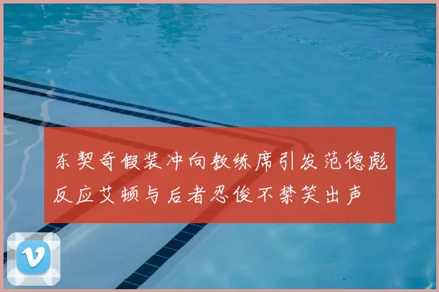 东契奇假装冲向教练席引发范德彪反应艾顿与后者忍俊不禁笑出声